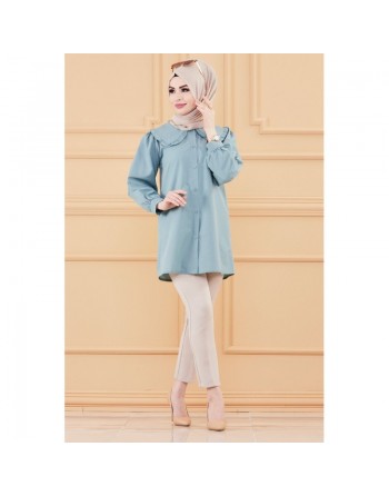 Tunique style habillé (Nouveau Vêtement chic hijab) - Couleur menthe 