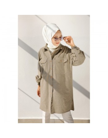 Chemise-Tunique ample pour femme (Mode modeste France) - Plusieurs couleurs disponibles 
