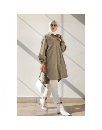 Chemise-Tunique ample pour femme (Mode modeste France) - Plusieurs couleurs disponibles 