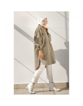 Chemise-Tunique ample pour femme (Mode modeste France) - Plusieurs couleurs disponibles 