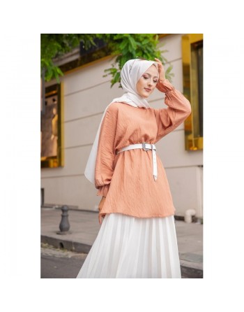 Tunique ample pour femme (Mode Musulmane Paris) - Couleur vison 