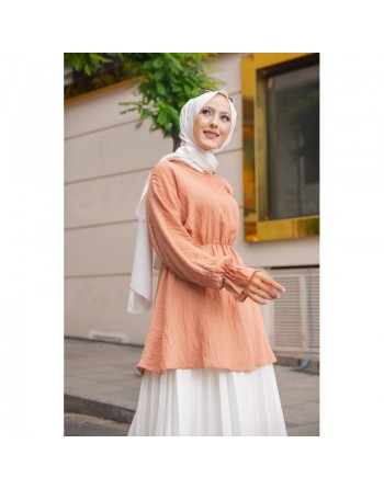 Tunique ample pour femme (Mode Musulmane Paris) - Couleur vison 