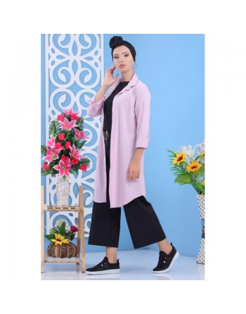 Chemise-tunique longue évasée pour femme - Plusieurs couleurs disponibles (100% coton) 