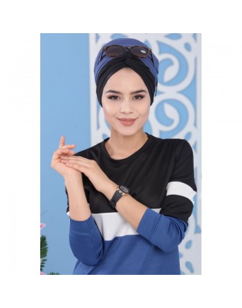 Ensemble survêtement 2 pièces de couleur bleu acier (Vêtement turque pour femme, en ligne) 