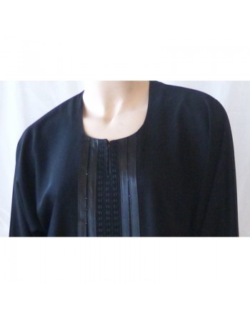 Abaya noire avec foulard assorti 