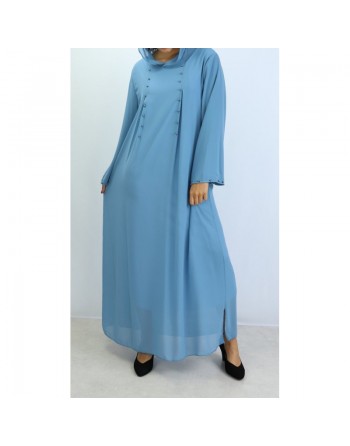 Robes longues et amples fluides à capuche ornées de perles pour femmes (Plusieurs couleurs disponibles) 