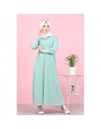 Robe pailleté pour femme (Boutique Vetements mastour en ligne - Grande taille) - Couleur menthe 