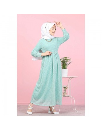 Robe pailleté pour femme (Boutique Vetements mastour en ligne - Grande taille) - Couleur menthe 