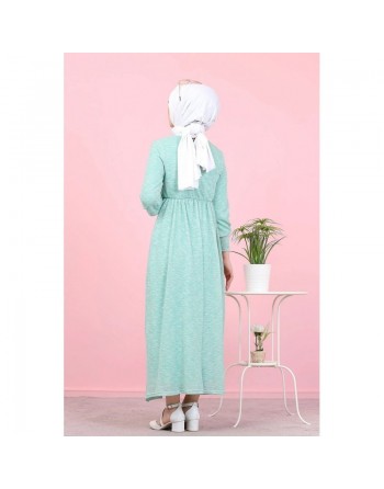 Robe pailleté pour femme (Boutique Vetements mastour en ligne - Grande taille) - Couleur menthe 