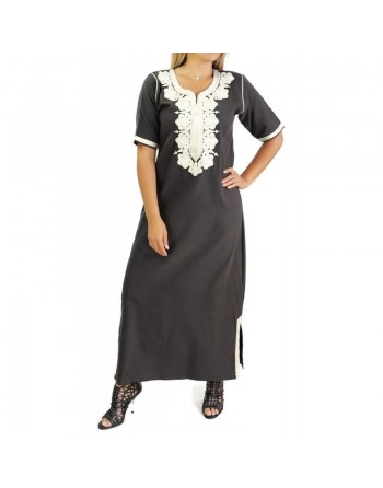 Robe orientale pour femme / Gandoura Marocaine (Plusieurs couleurs disponibles) 