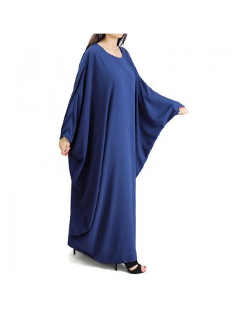 Robe longue papillon évasée avec doublure tissu crêpe (Plusieurs couleurs disponibles) 