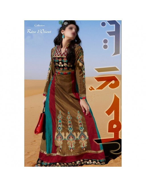 Robe de soirée orientale très longue pour femme Robe de soirée orientale très longue pour femme