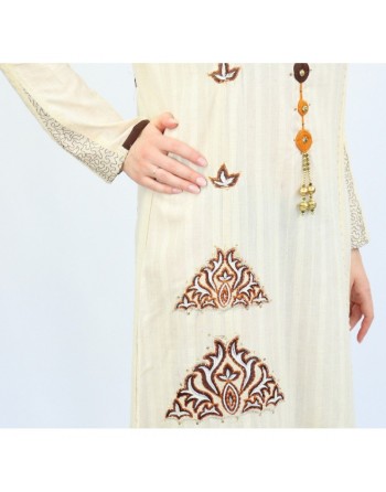 Robe orientale de luxe brodée pour femme 