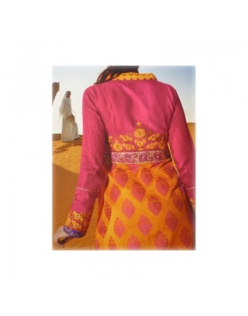 Robe orientale maxi-longue pour femme 
