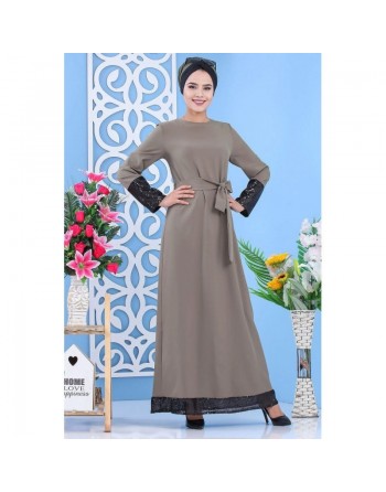 Robe de soirée maxi-longue pailletée avec sa ceinture (Plusieurs couleurs disponibles) - Tenue classe et chic pour femme 