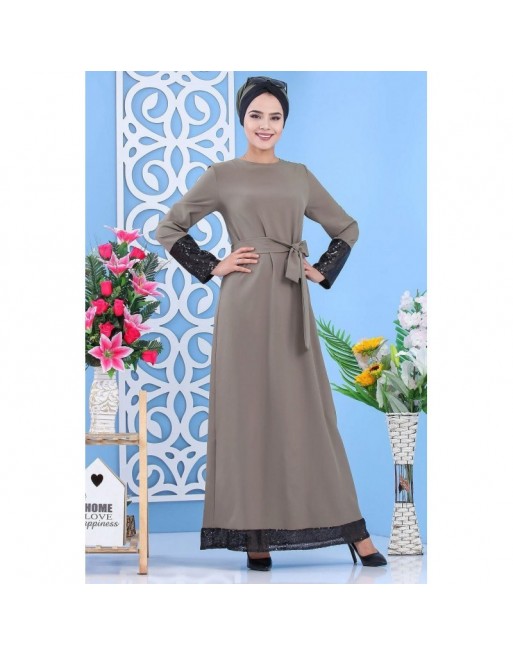 Robe de soirée maxi-longue pailletée avec sa ceinture (Plusieurs couleurs disponibles) - Tenue classe et chic pour femme Robe de soirée maxi-longue pailletée avec sa ceinture (Plusieurs couleurs disponibles) - Tenue classe et chic pour femme