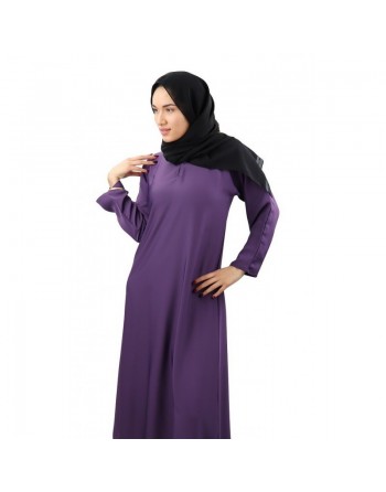 Robe ample et évasée avec tissu fluide de qualité - Abaya fabriquée aux Emirats (Plusieurs couleurs disponibles) 