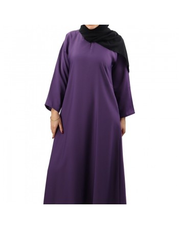 Robe ample et évasée avec tissu fluide de qualité - Abaya fabriquée aux Emirats (Plusieurs couleurs disponibles) 