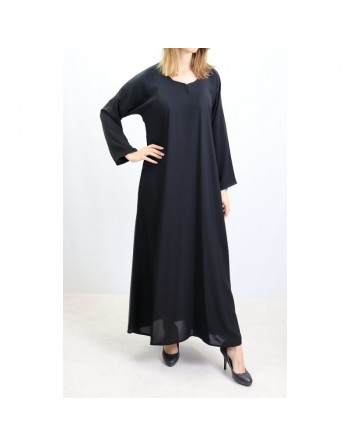 Robe Abaya Simple fabriqué aux Emirats Arabes Unis (Plusieurs couleurs disponibles) 