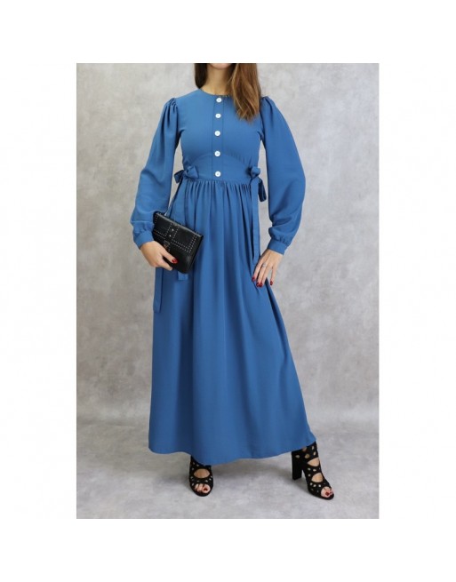 Robe longue habillée pour femme - Couleur bleu Robe longue habillée pour femme - Couleur bleu