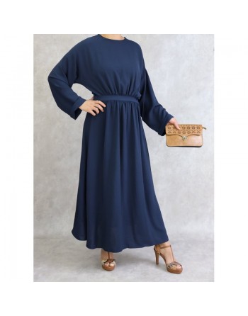 Robe longue et ample - Couleur Bleu marine 