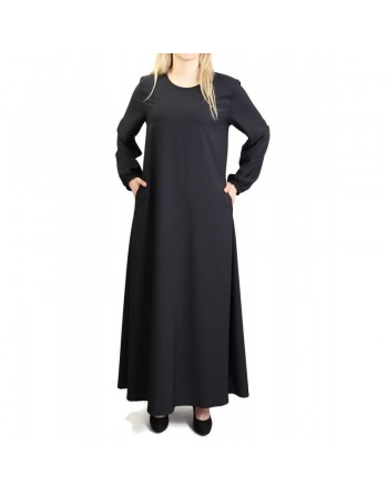 Robe longue ample - Marque Amelis Paris - Couleur Noir 
