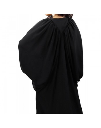 Robe noire ample col V pour femme (Plusieurs couleurs disponibles) - Robes grandes tailles pas cher 
