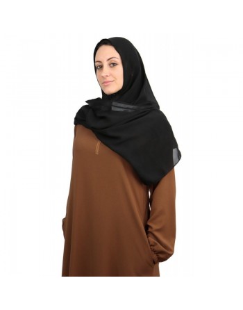 Robe longue simple ample évasée (Robes pour hijab et femme voilée - Plusieurs couleurs disponibles) 