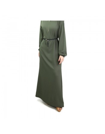 Robe longue simple ample évasée (Robes pour hijab et femme voilée - Plusieurs couleurs disponibles) 