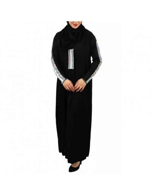 Robe Abaya Dubai avec son châle assorti (hijab pour femme musulmane voilée) Robe Abaya Dubai avec son châle assorti (hijab pour femme musulmane voilée)