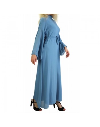 Robe longue effet mousseline (Plusieurs couleurs disponibles) 