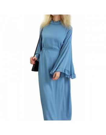 Robe longue effet mousseline (Plusieurs couleurs disponibles) 