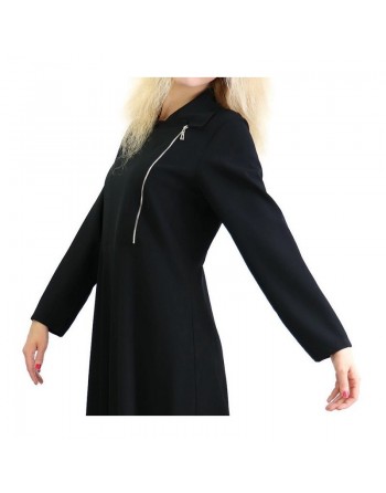 Robe très longue évasée avec zip (Plusieurs couleurs disponibles) 