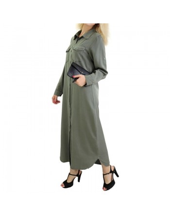 Robe chemise longue femme (Plusieurs couleurs disponibles) 