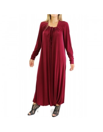 Robe décontractée et fluide - Combinaison Sarouel/Pantalon pour femme - Couleur Prune 