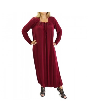 Robe décontractée et fluide - Combinaison Sarouel/Pantalon pour femme - Couleur Prune 