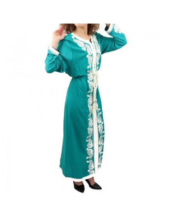 Robe style marocain avec ceinture (Plusieurs couleurs disponibles) 
