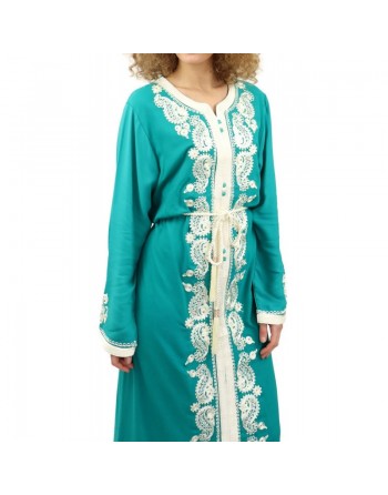 Robe style marocain avec ceinture (Plusieurs couleurs disponibles) 