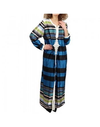 Robe longue à rayures multicolores (Plusieurs couleurs disponibles) 