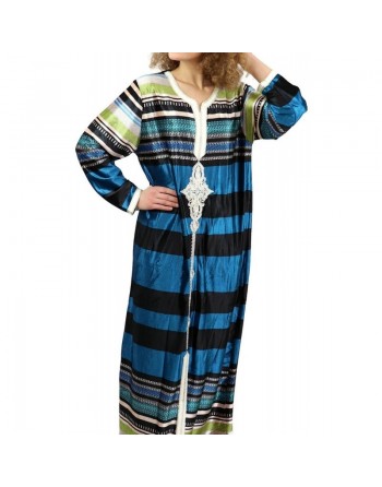 Robe longue à rayures multicolores (Plusieurs couleurs disponibles) 