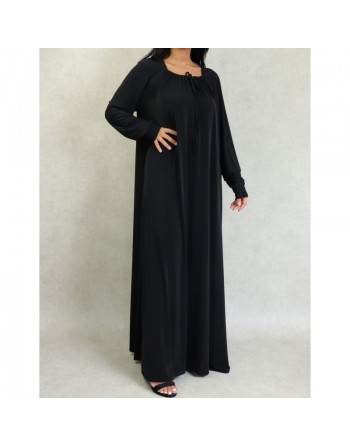 Robe maxi-longue et extra-large fluide avec lien de serrage en haut pour femme - Plusieurs couleurs disponibles 