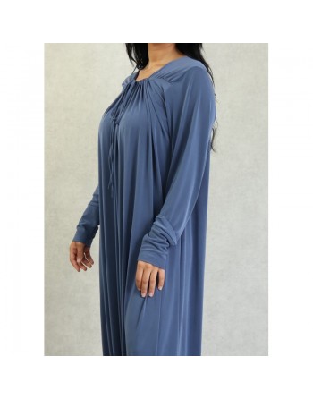Combinaison Robe-Pantalon - Tenue décontractée et fluide pour femme - Couleur Gris 