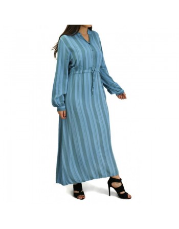 Robe longue cintrée en viscose (Plusieurs couleurs disponibles) 