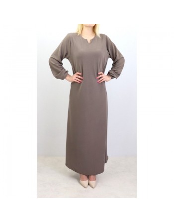Robe simple évasée col V pour femme (Plusieurs Couleurs Disponibles) 