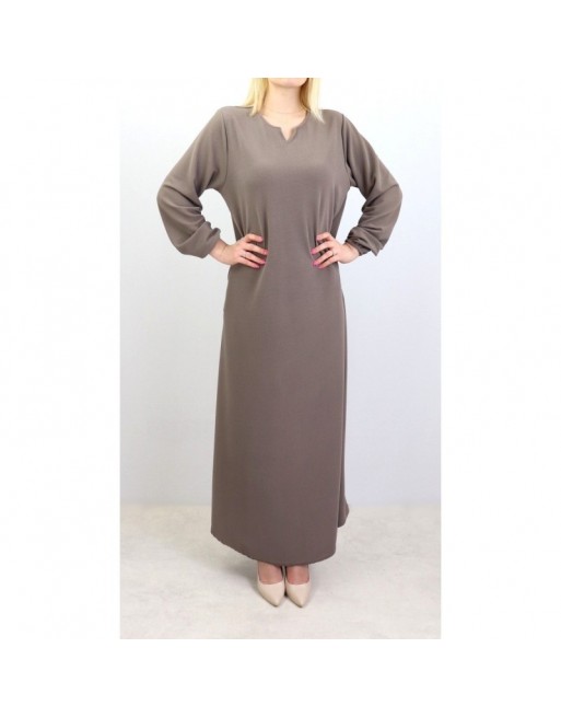 Robe simple évasée col V pour femme (Plusieurs Couleurs Disponibles) Robe simple évasée col V pour femme (Plusieurs Couleurs Disponibles)