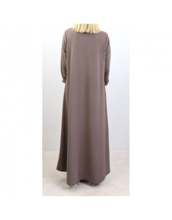 Robe simple évasée col V pour femme (Plusieurs Couleurs Disponibles) 