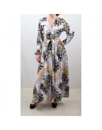 Robe longue fleurie 