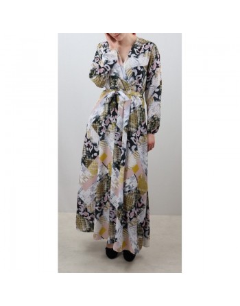 Robe longue fleurie 
