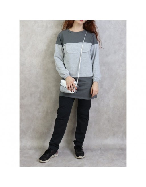 Survêtement femme 2 pièces bicolore - Couleur Gris Survêtement femme 2 pièces bicolore - Couleur Gris