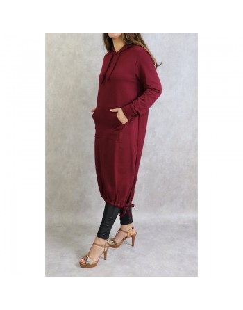 Tunique sport style Sweats long a capuche - (Plusieurs couleurs disponilbes) 